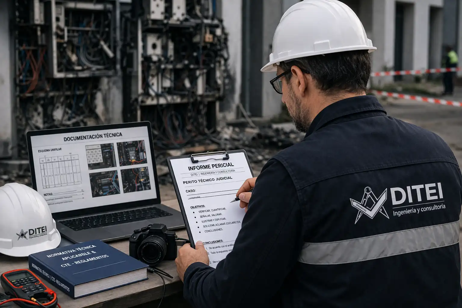Revisión técnica de instalación para informe pericial